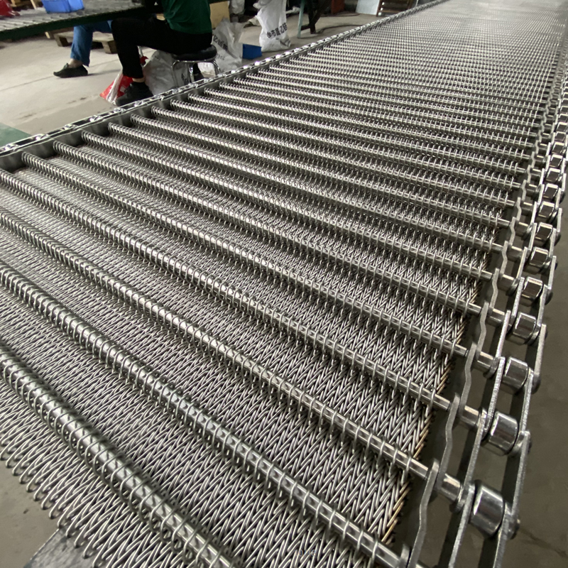 Stål materiale produkter normalisering ovn mesh bælte