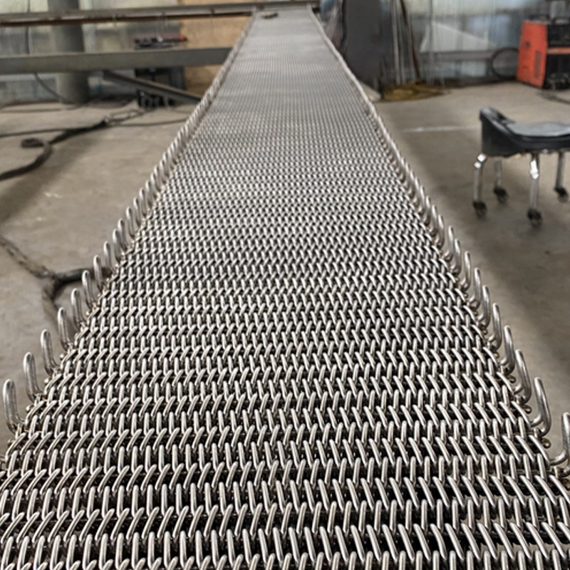Rustfrit stål produkter annealing ovn mesh bælte