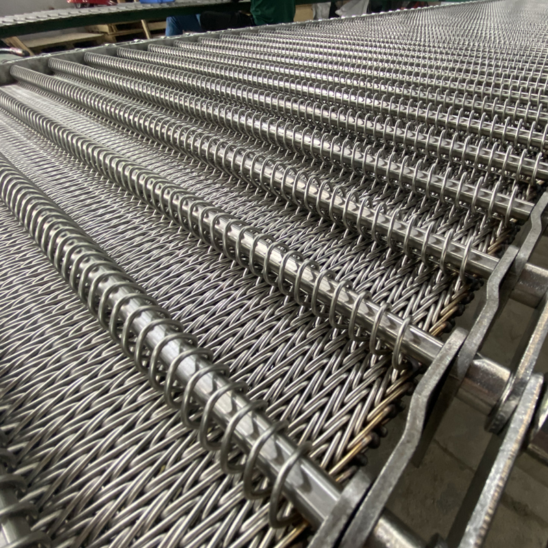 Fastener normaliserende ovn mesh bælte